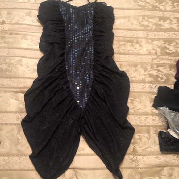 Sparkle thread and sequined dress with bolero jacket - Picture 13 of 13